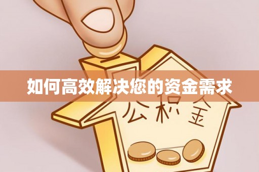 美溪如何高效解决您的资金需求
